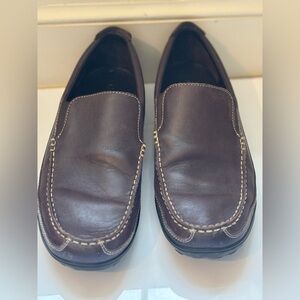 Cole Haan Dark Brown Leather Men’s Slip-On Loafers